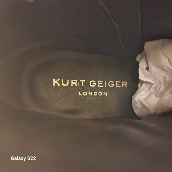 Kurt Geiger London Black Leather Chelsea Square Toe Booties. NIB. Various. - Picture 7 of 13